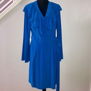 NWT! Royal blue long-sleeve wrap dress 💙